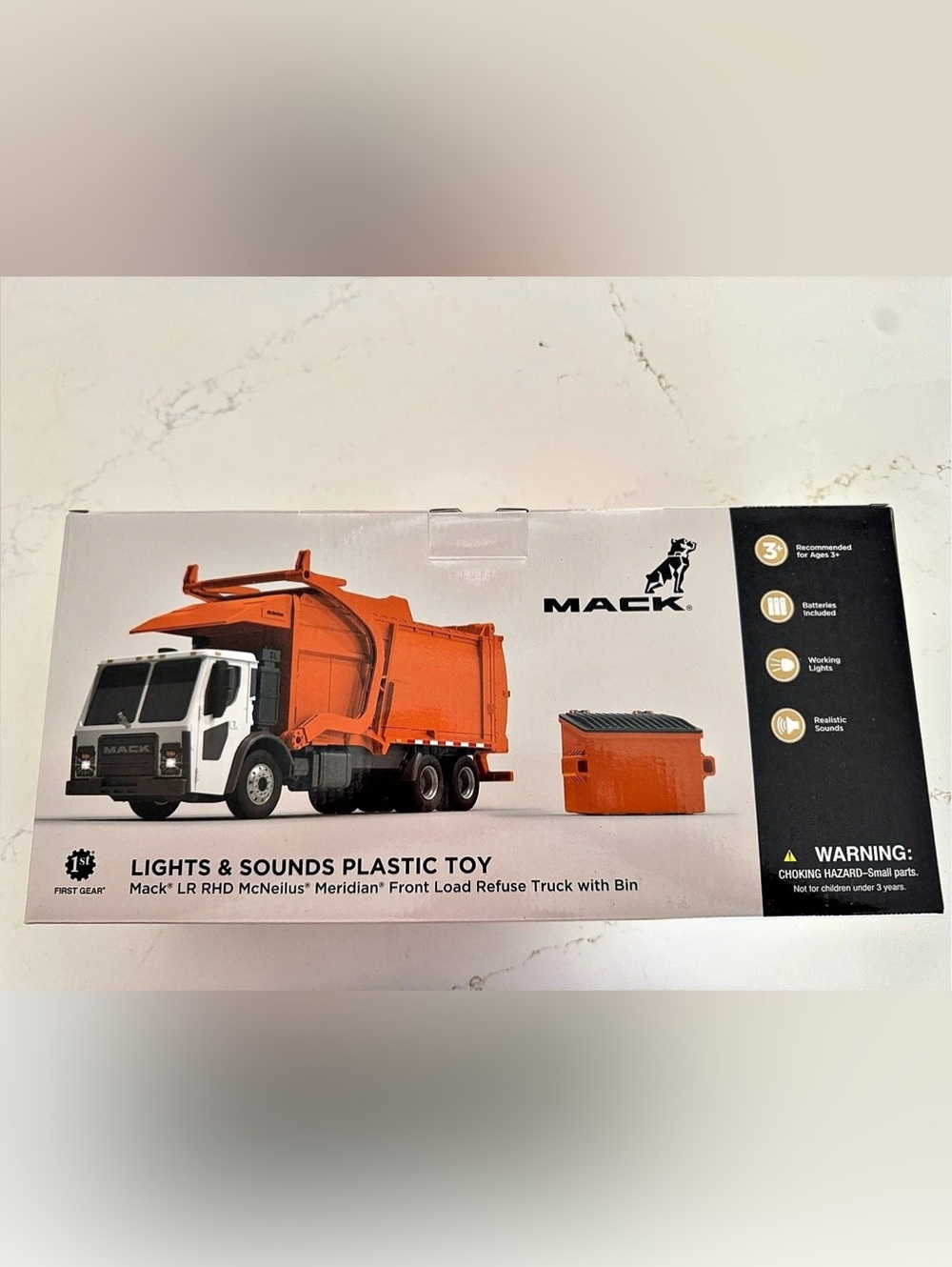 Mack LR Model Toy Truck in Orange NWT